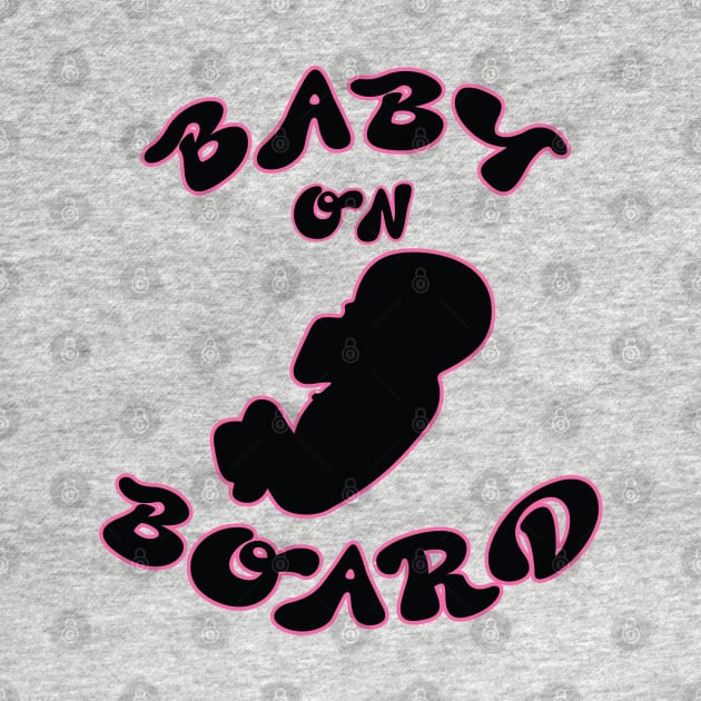 Baby On Board Funny Pregnancy Slogan by Harlake